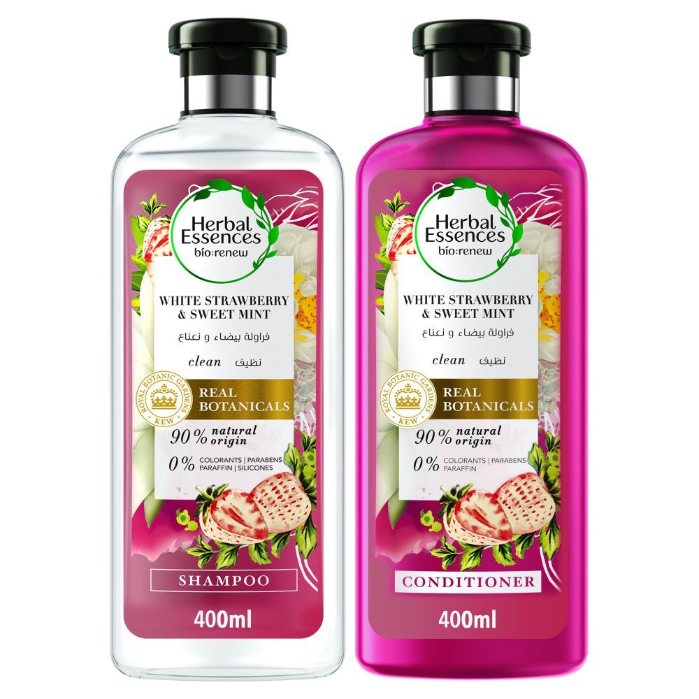 Herbal Essences - White Strawberry & Mint Shampoo + Conditioner 400ml