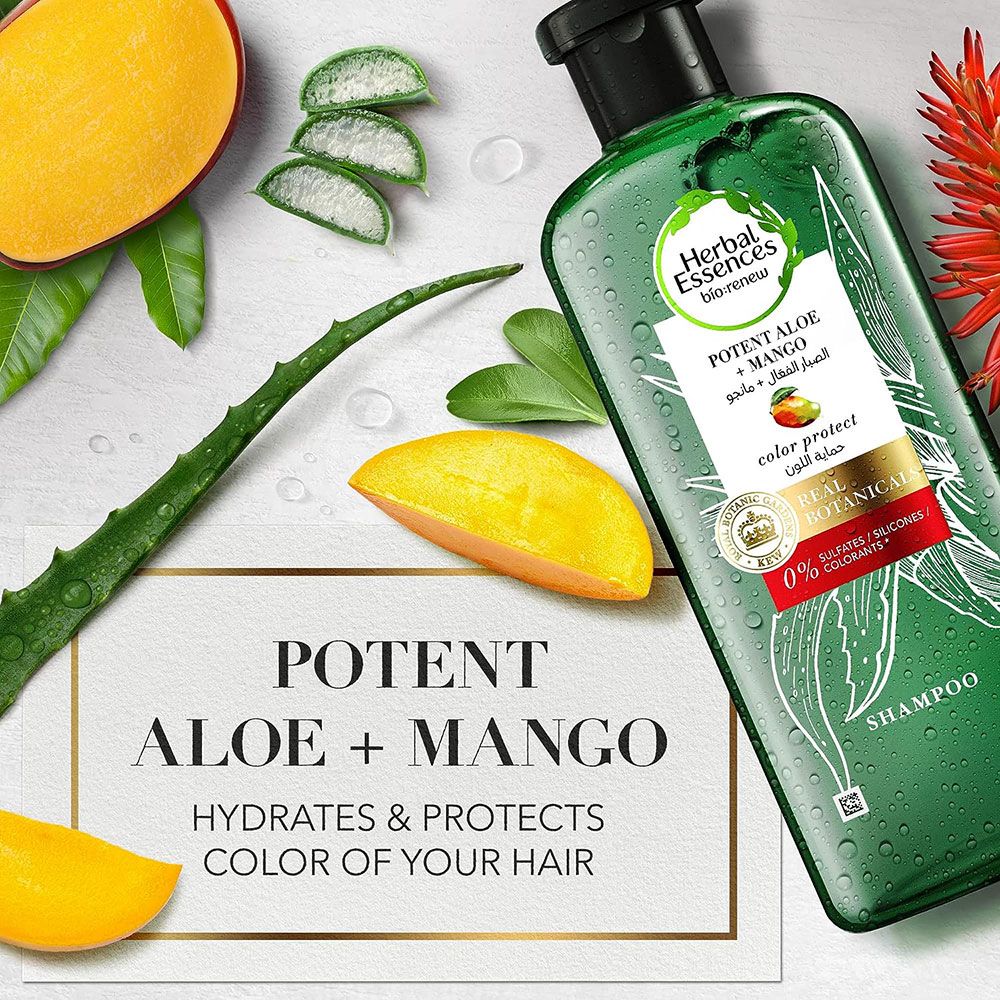 Herbal Essences - Potent Aloe Shampoo 400ml, Conditioner 400ml & Hair Oil 300ml