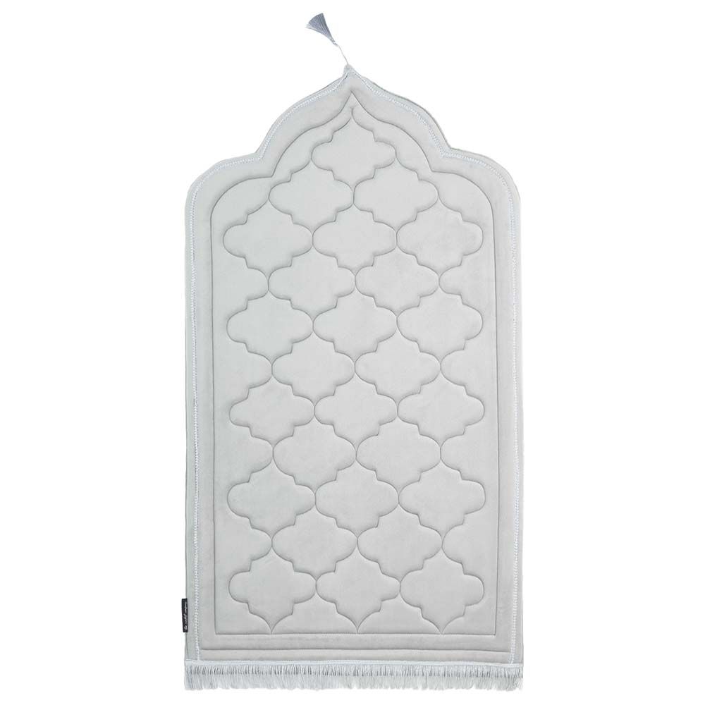 The Modest Company - Velvet Foam Prayer Mat - Silver Grey