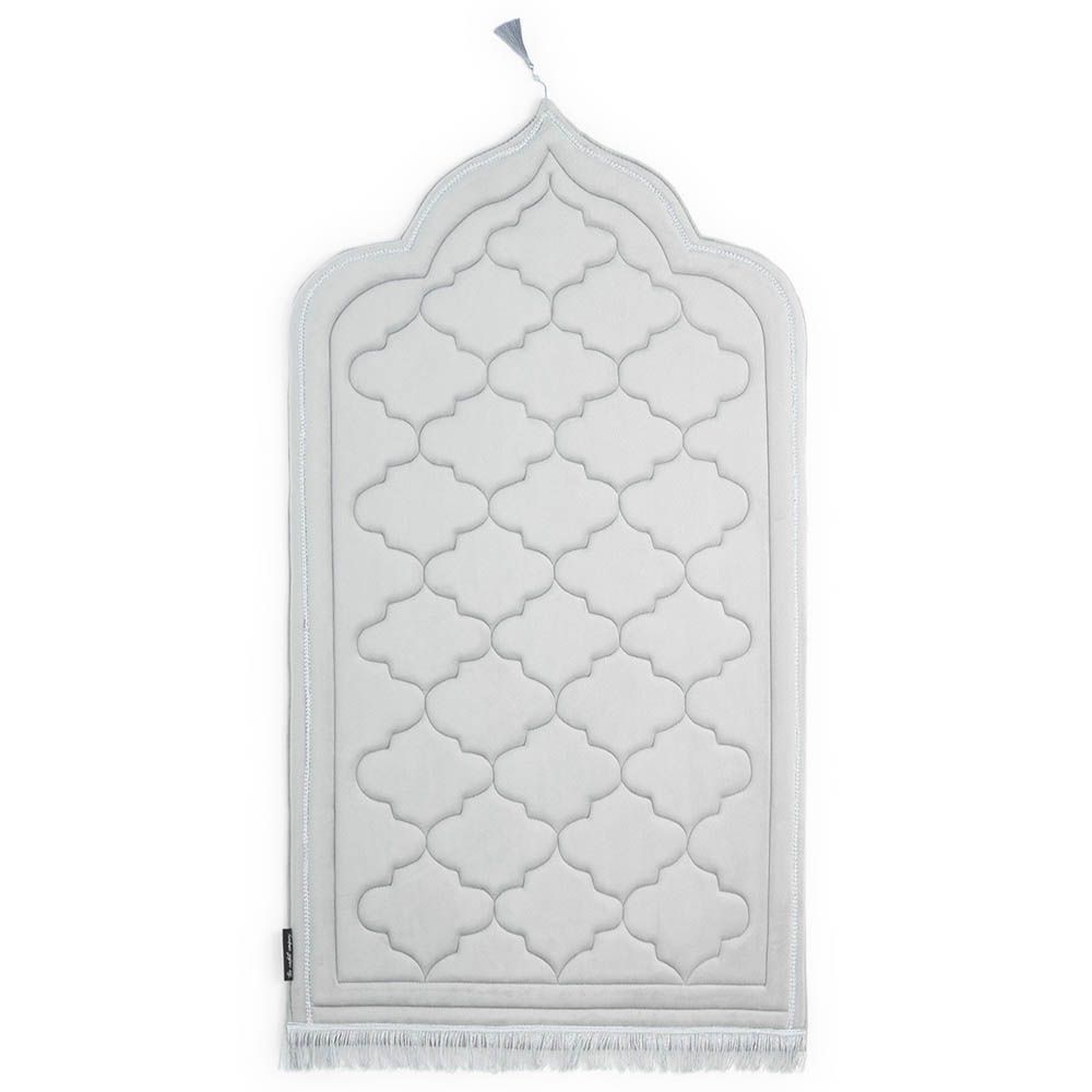 The Modest Company - Velvet Foam Prayer Mat - Silver Grey