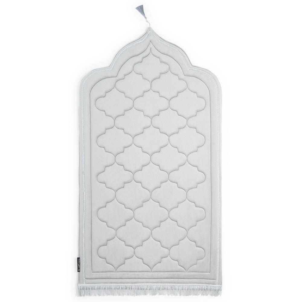 The Modest Company - Velvet Foam Prayer Mat - Silver Grey