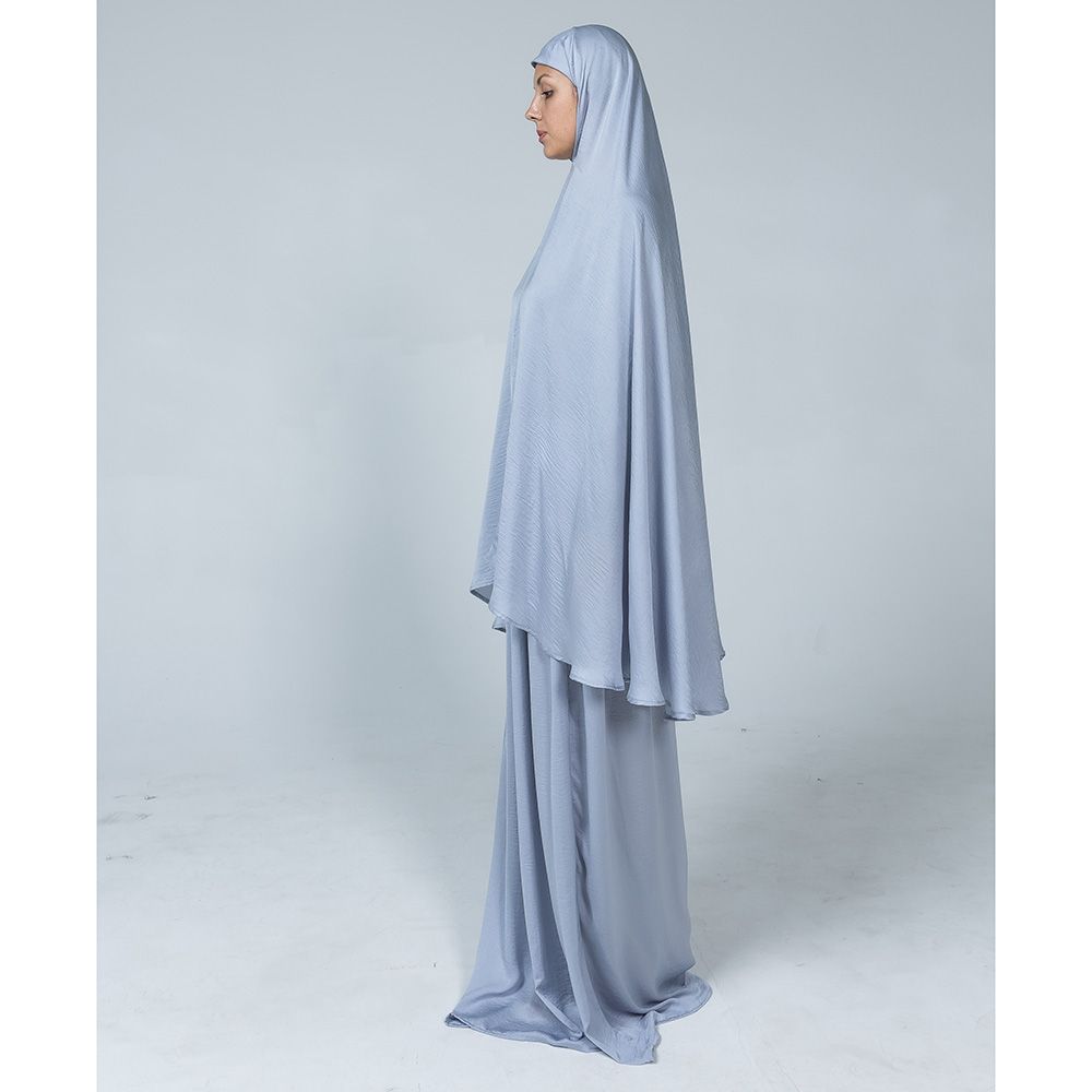 The Modest Company - Khimar Suit - Silver Grey