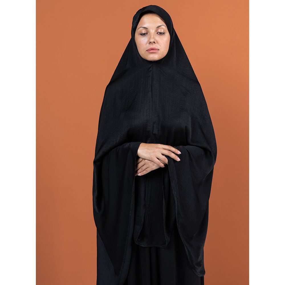 The Modest Company - Khimar Dress - Ultra Black