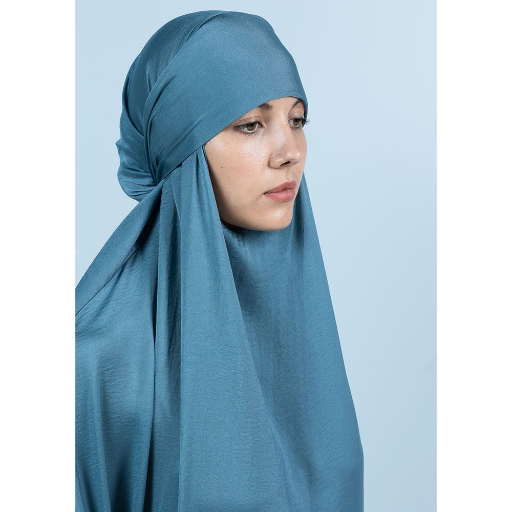 The Modest Company - The French Jilbab Dress - Ice Queen Blue