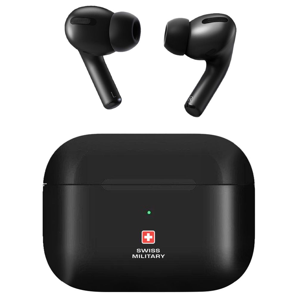 Swiss Military - Victor True Wireless Earbuds - Black