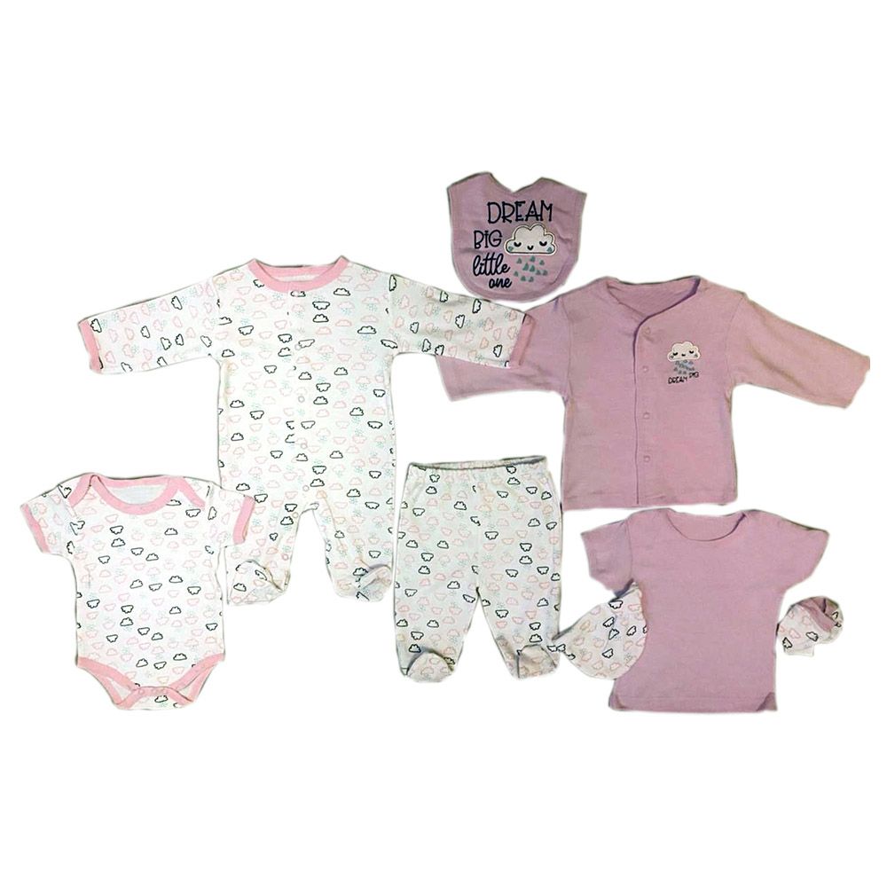 TheMadeonEarth - 8pcs Dream Big Newborn Set - Pink