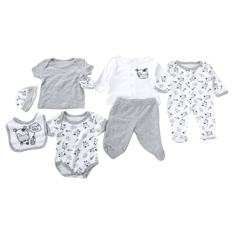 TheMadeonEarth - 8pcs Milkman Newborn Set - Grey