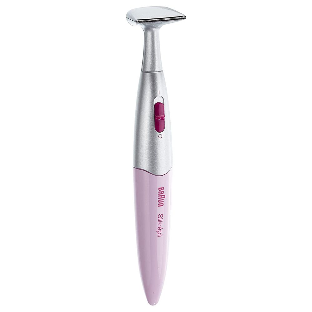 Braun - Silk-Epil 3-in-1 Trimmer W/ 4 Extras Heads - Pink