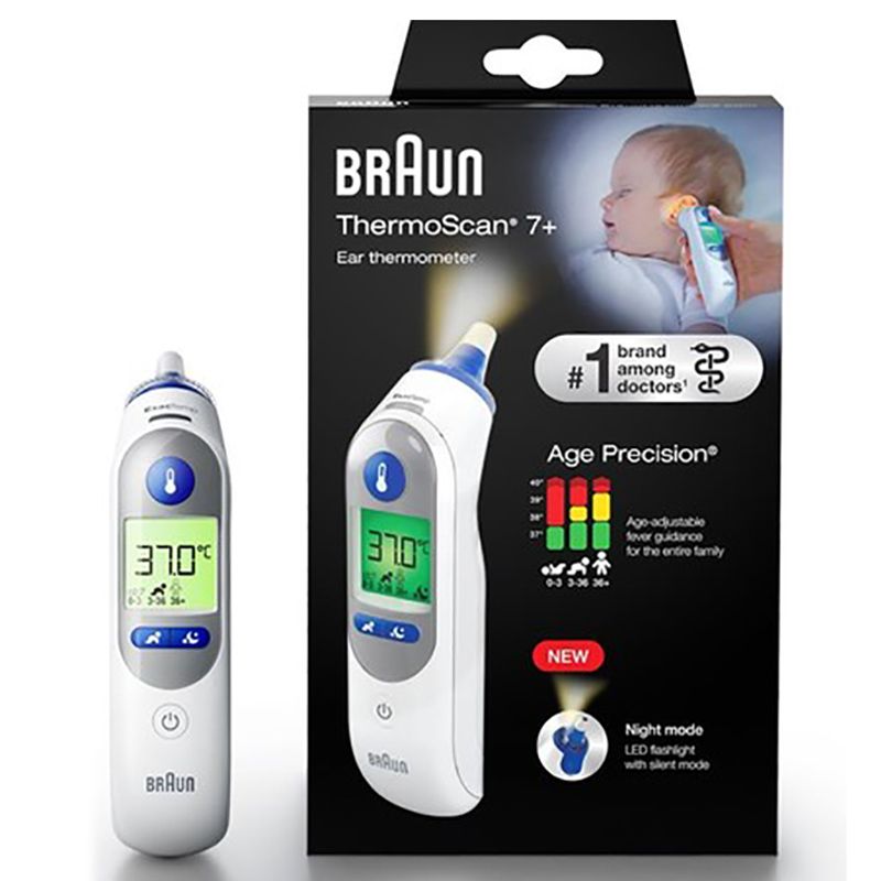 Braun - ThermoScan 7+ Ear thermometer W/ Night Mode