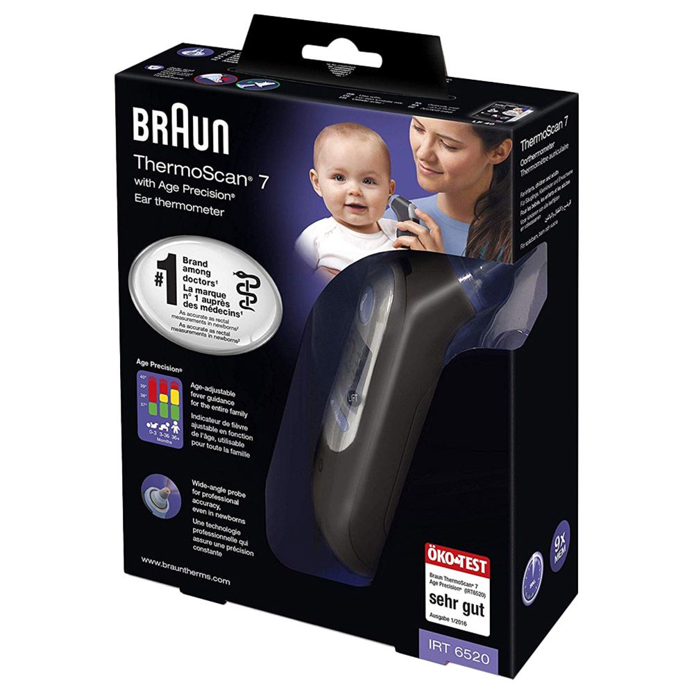 Braun - IRT6520 Thermoscan 7 Age Precision - Black