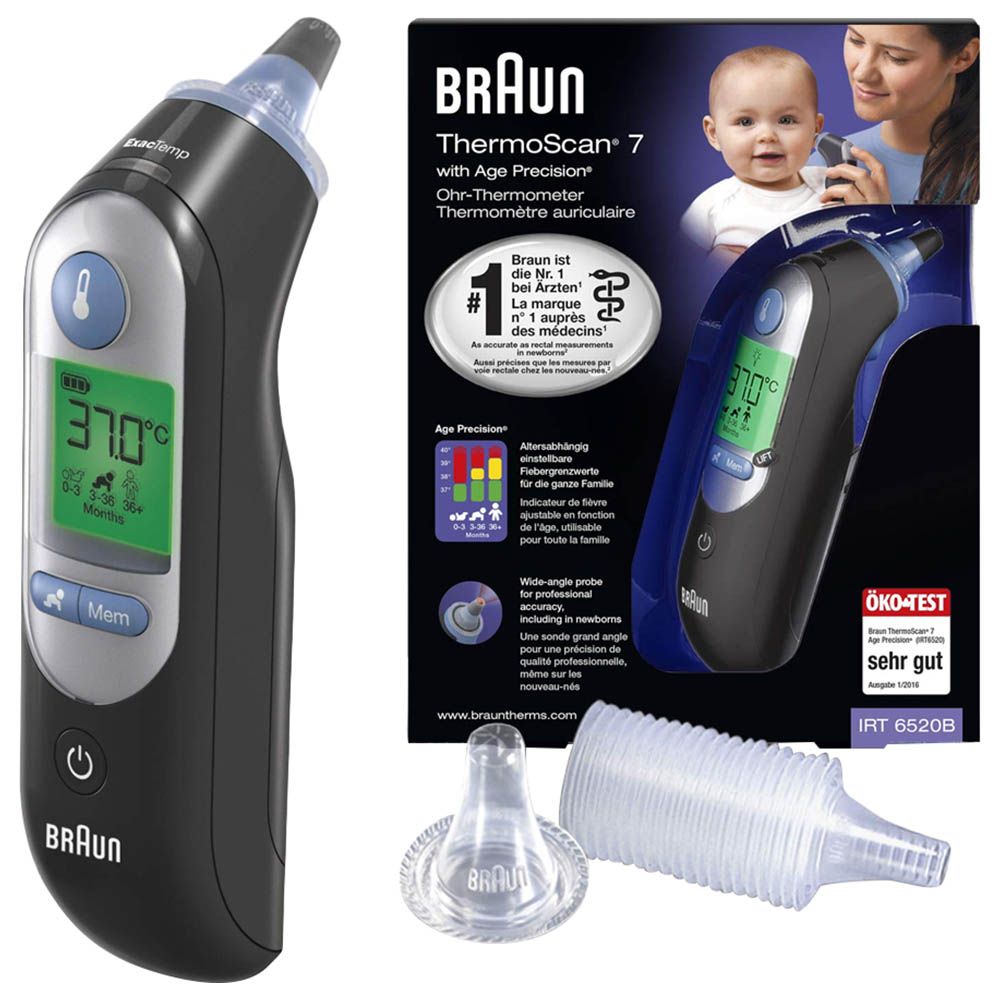 Braun - IRT6520 Thermoscan 7 Age Precision - Black