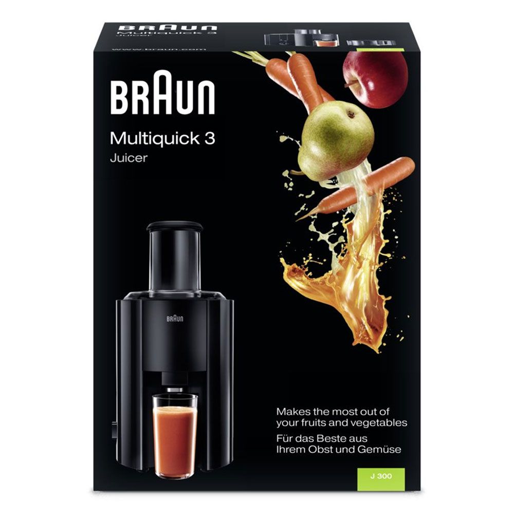 Braun - Multiquick 3 Spin Juicer, 800W - J300