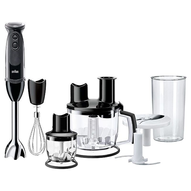 Braun - MultiQuick Hand Blender W/ 6 Attachments - Black