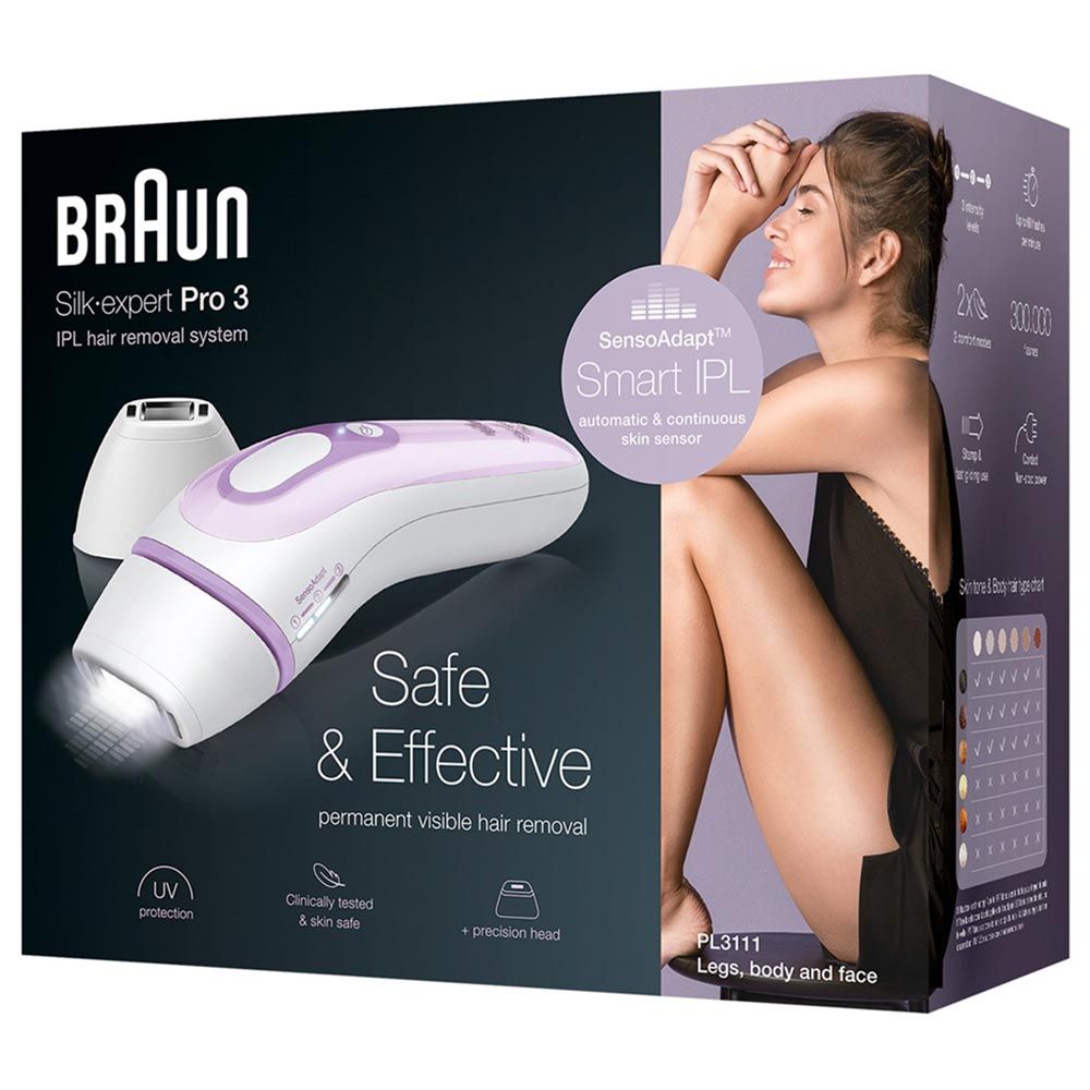 Braun - IPL 3111 Silk-Expert Pro 3 White/Lilac