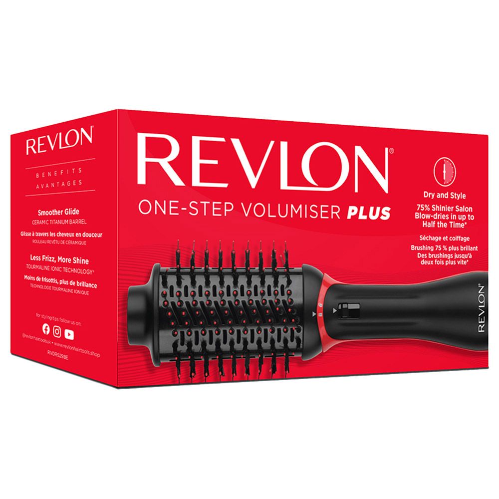 Revlon - One-Step Volumiser Hair Brush Plus Detachable Head - Black