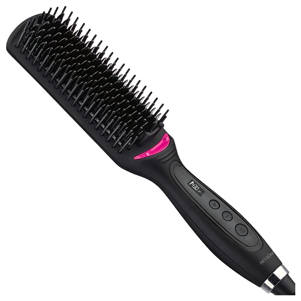 Revlon - One Step Straight & Shine Hot Ionic Brush 58W - Black