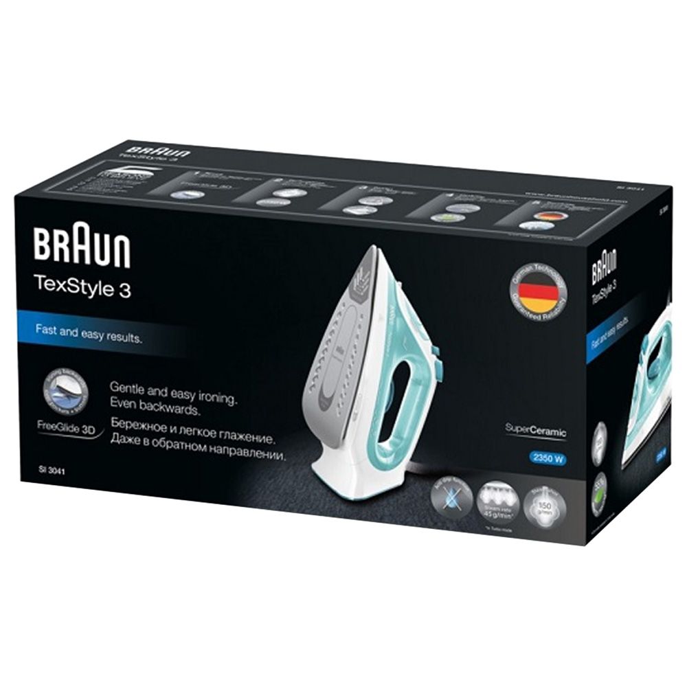 Braun - SI 3041 GR Text Style Steam - Green