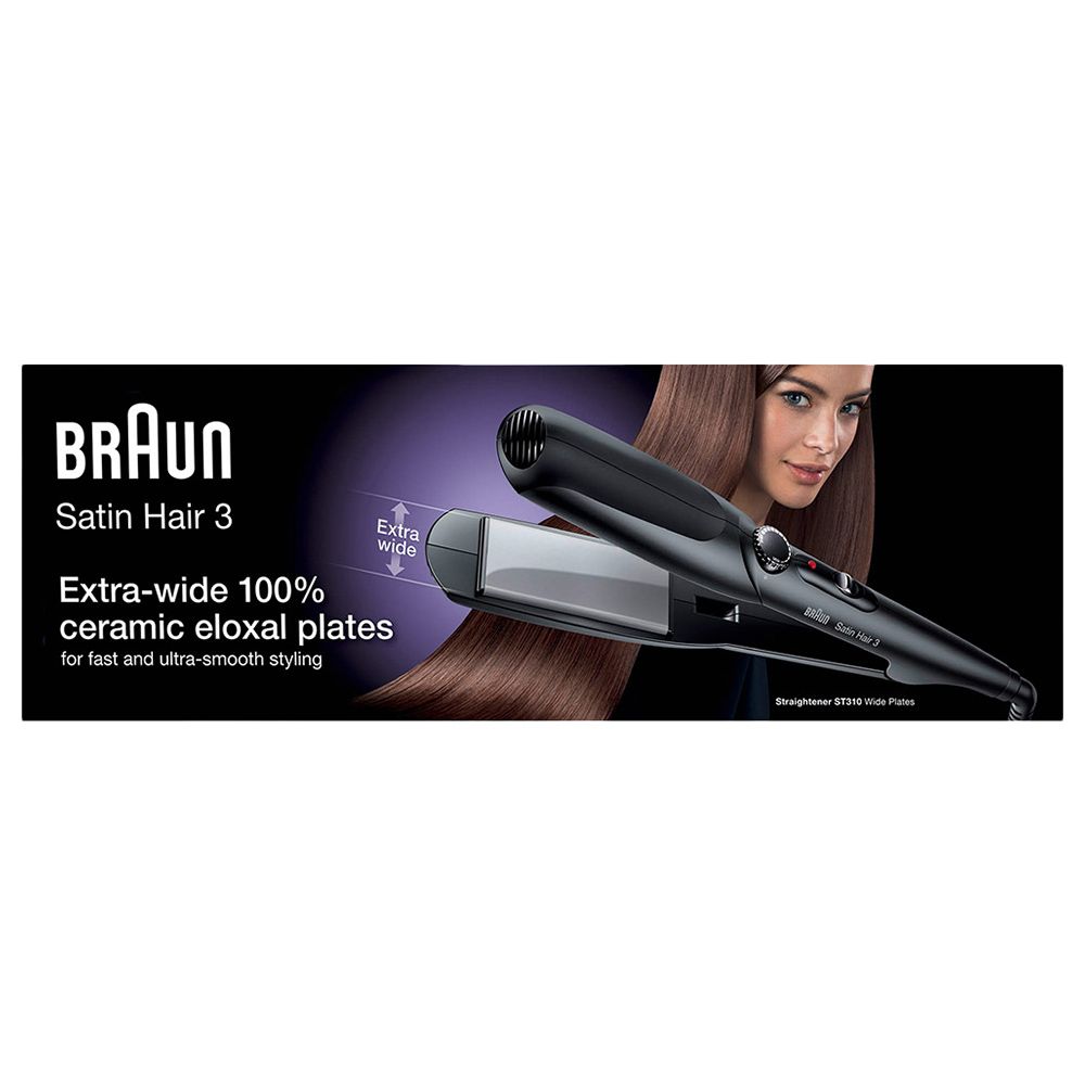 Braun - ES1/ ST 310 Professional Ceramic Straightener, Black