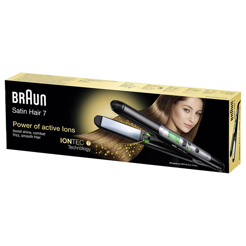 Braun Satin Hair 7 ST710 Hair Straightener w/ IONTEC, Black