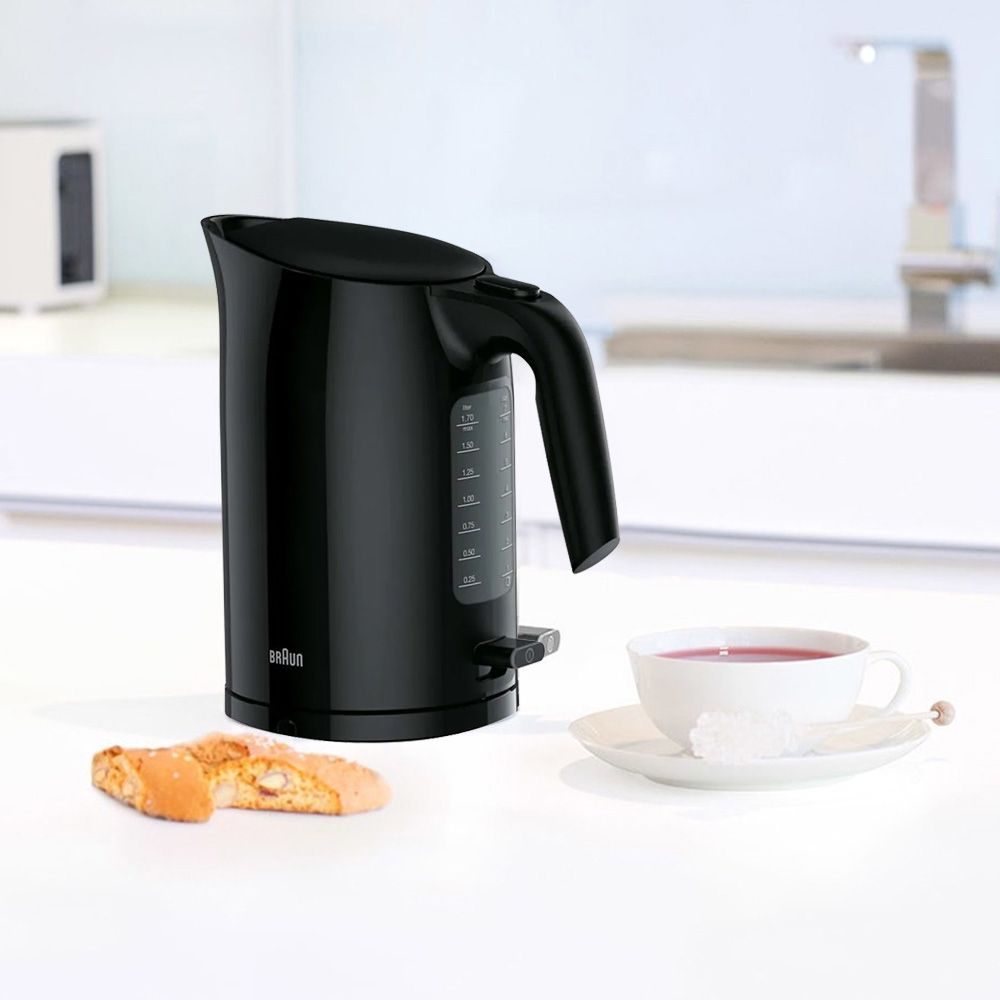 Braun - WK3110 Black Kettle 1.7 L 3000W - Black