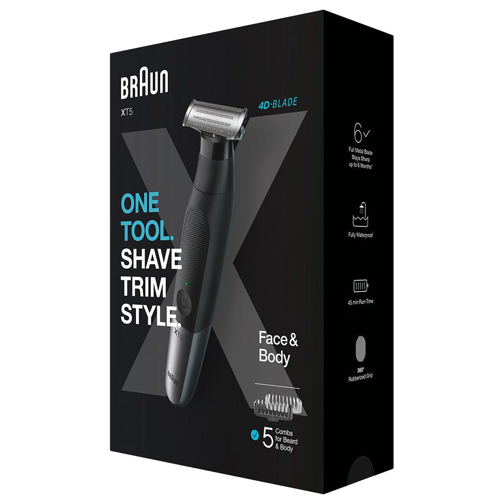 Braun - Series X Xt5100 Wet & Dry All-In-One Trimmer - Black/Silver