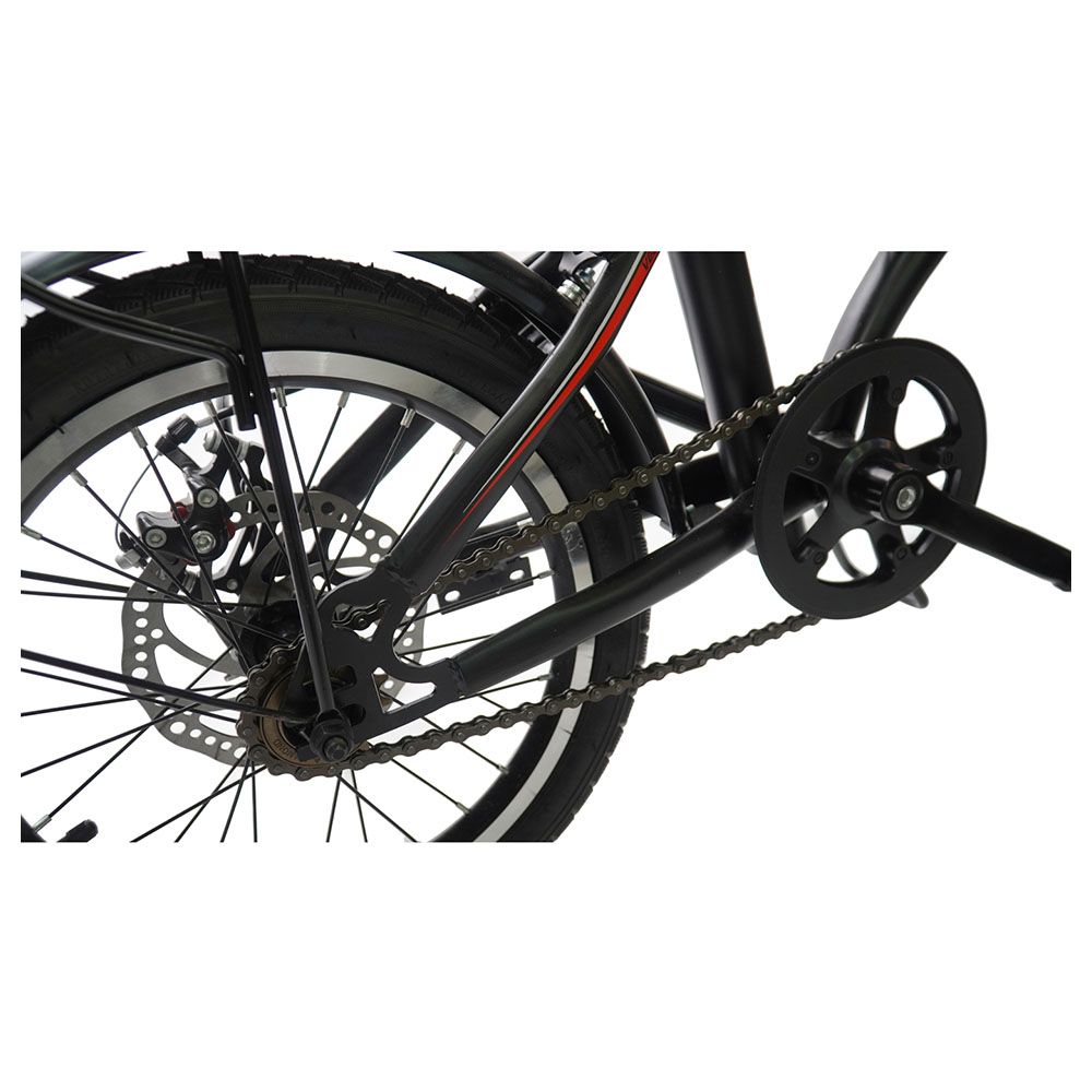 Vego - Fold Single Speed Folding Bicycle 16-inch - Black