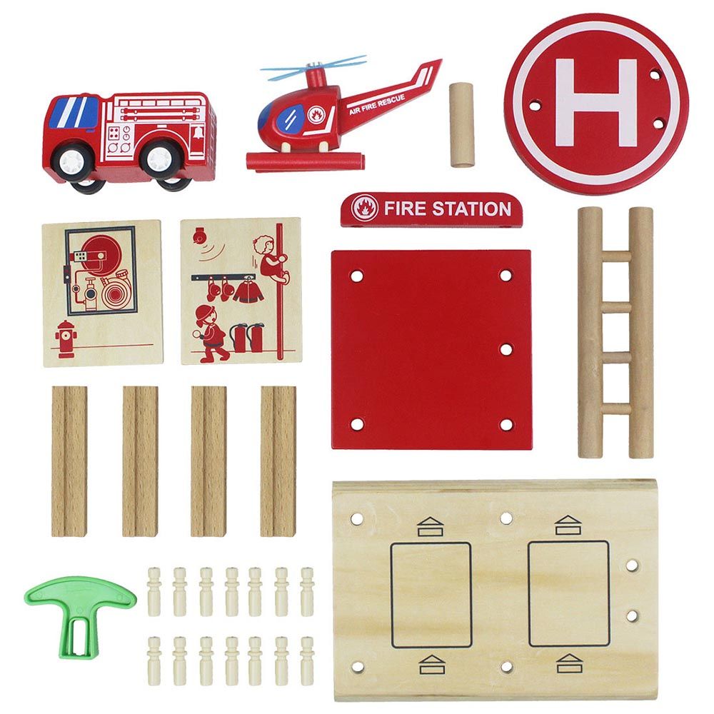 Udeas - Fire Station QPack - Red