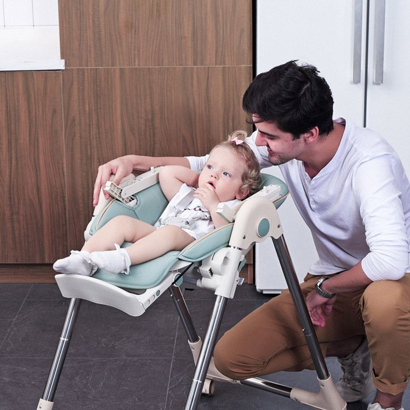 Lovely Baby - Foldable High Chair - Sage Green