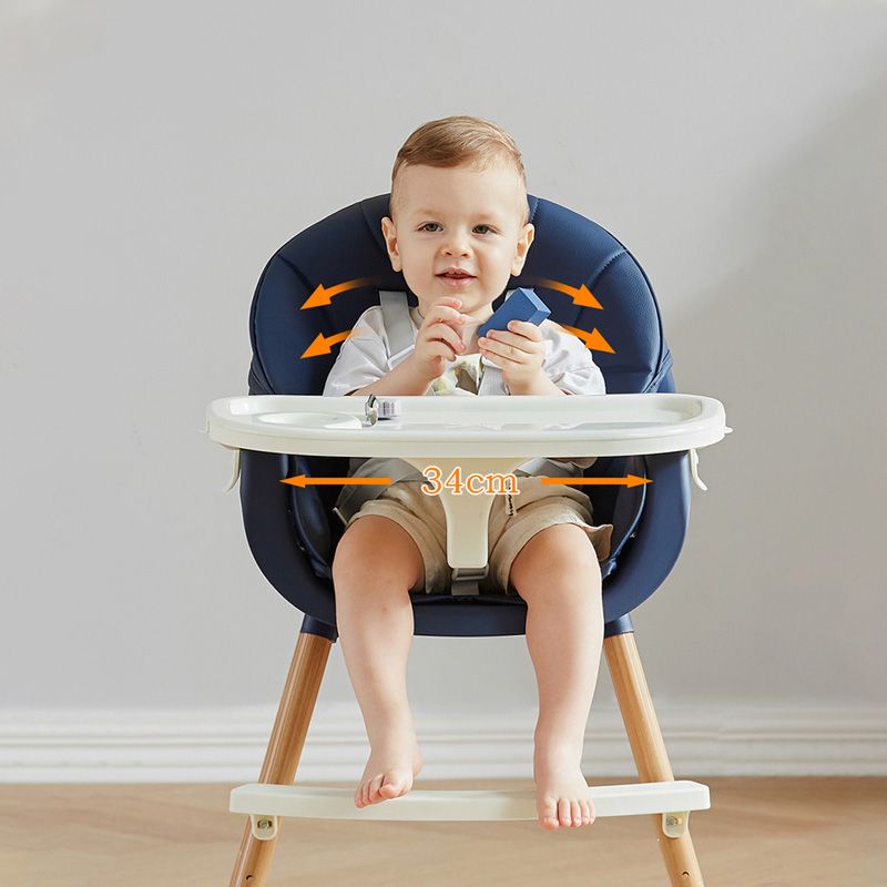 Lovely Baby - 2-in-1 Convertible High Chair - Navy Blue