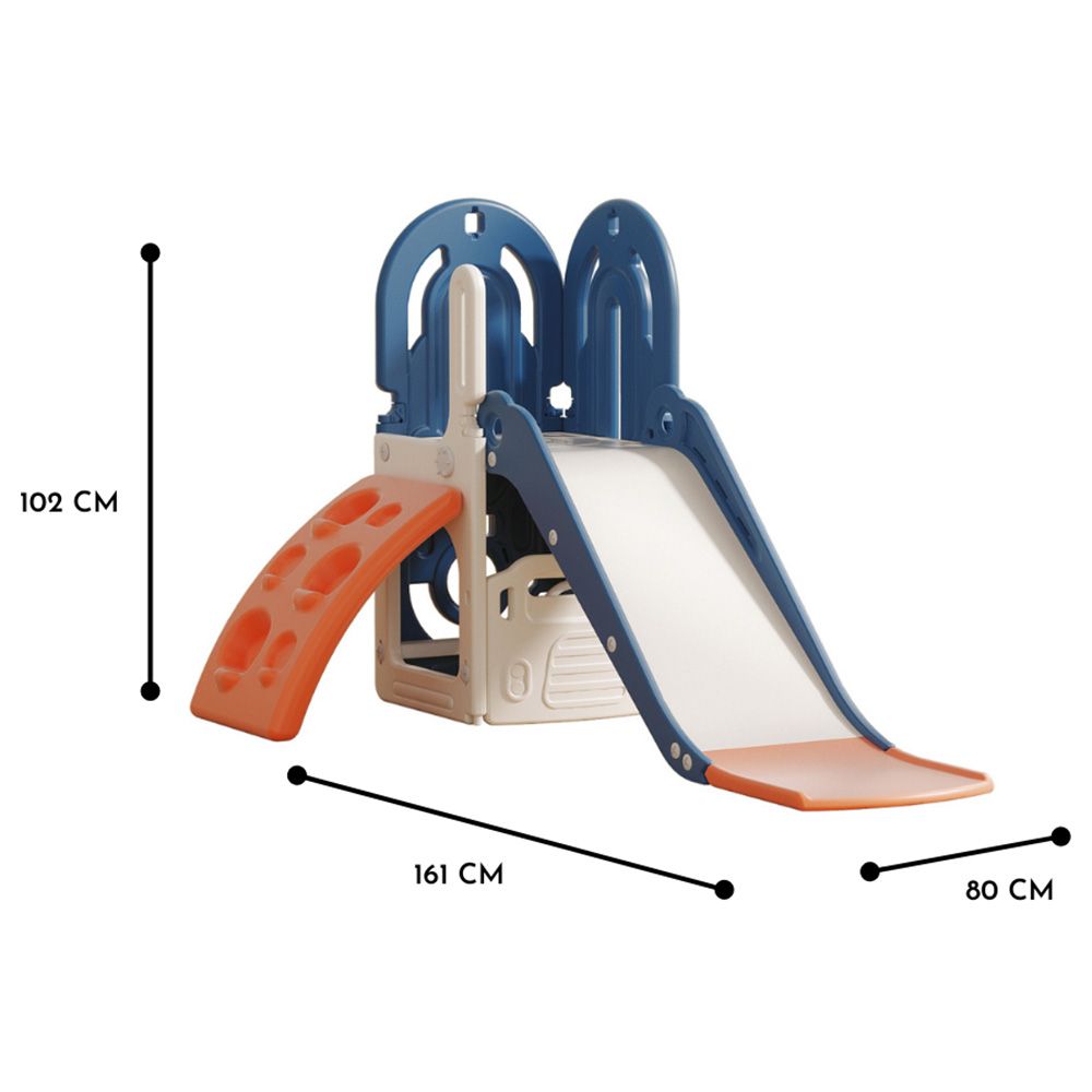 Lovely Baby - Slide w/ Climbing Wall - Blue