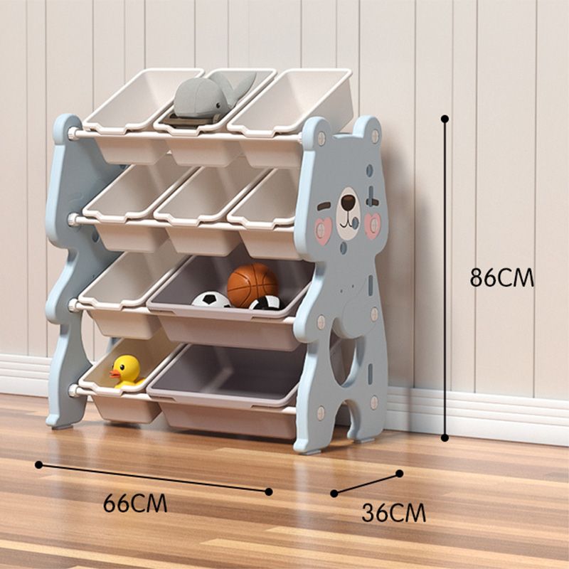 Lovely Baby - Bear Storage Rack W/ 10 Boxes