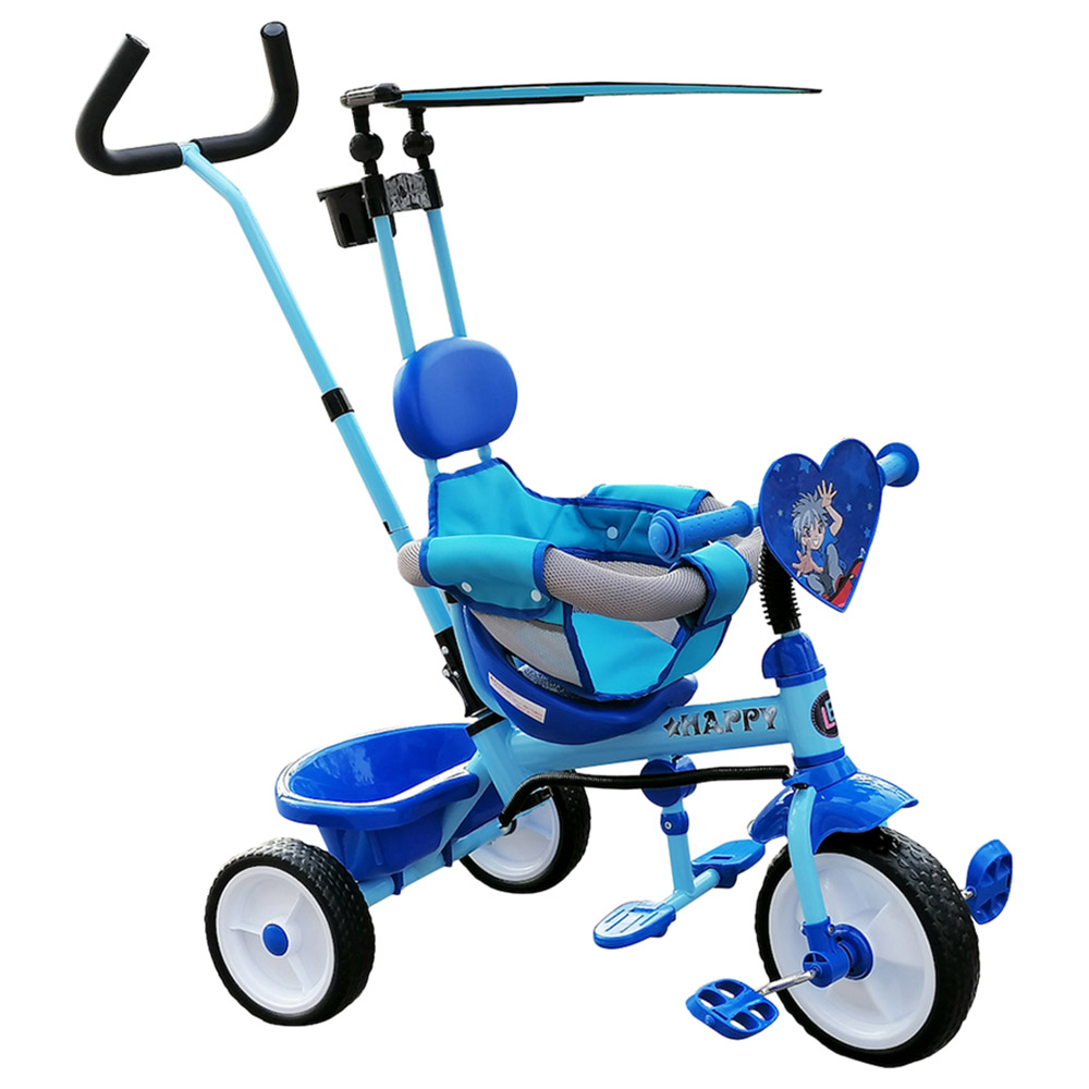 Lovely Baby Tricycle with Handlebar Blue Buy at Best Price from Mumzworld