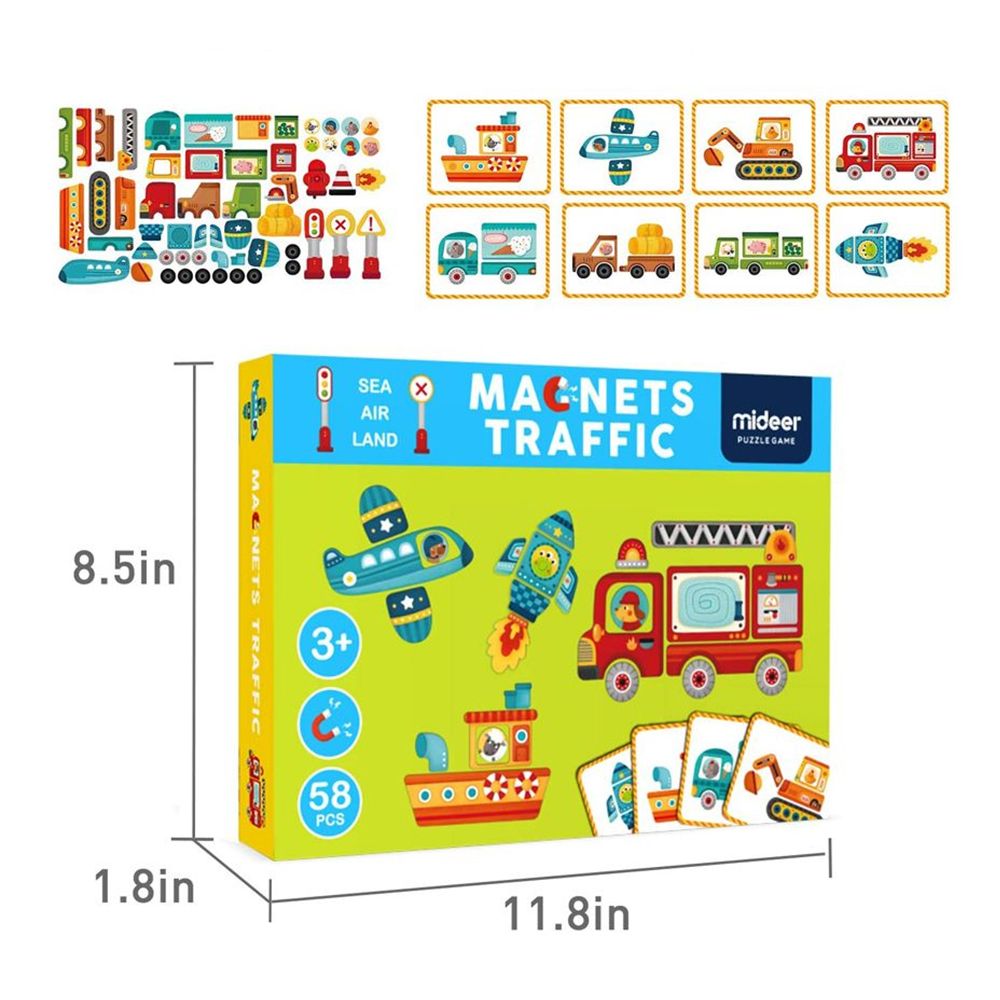 Mideer - Traffic Magnetic Game