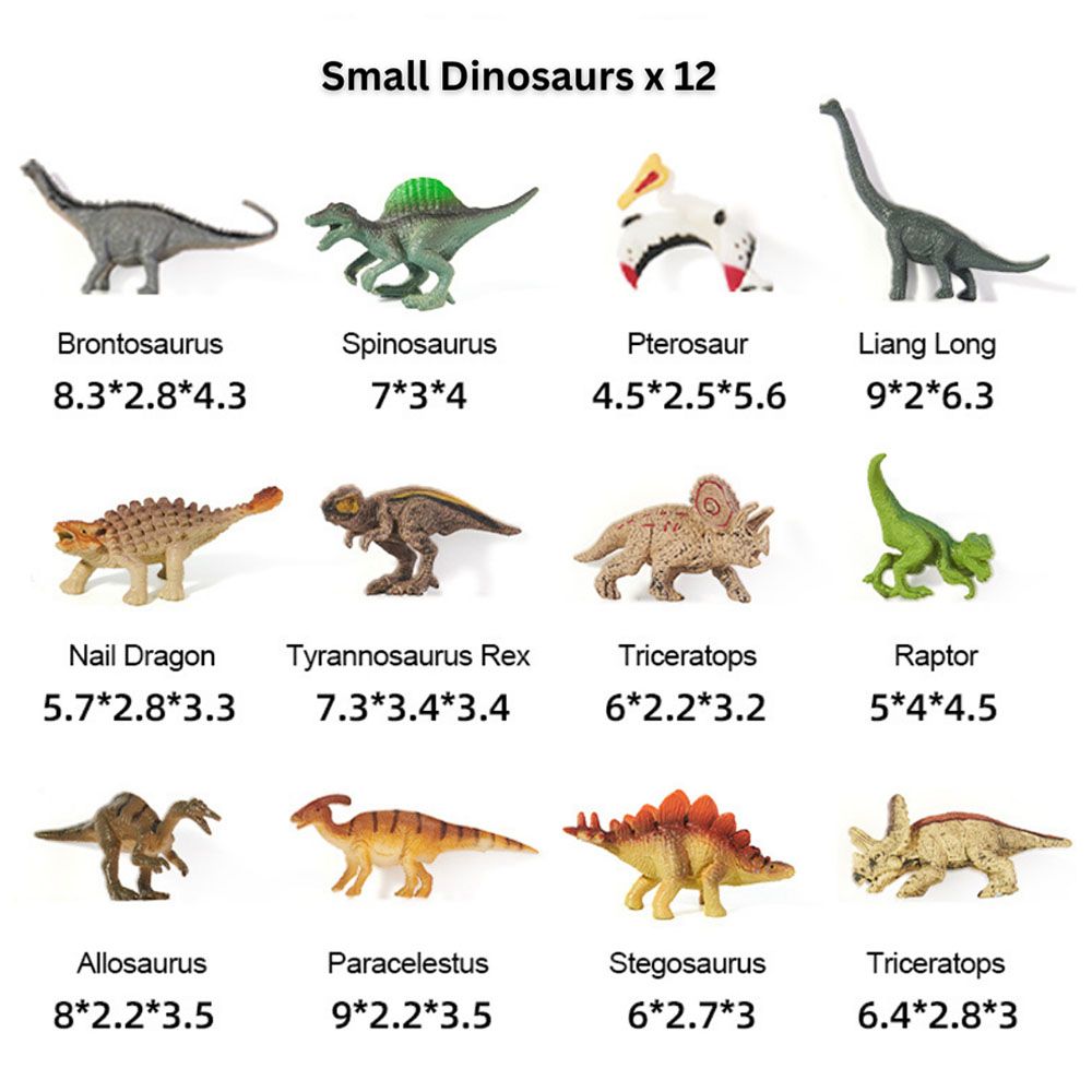 Mideer - Dinosaur Toy Set - 24pcs