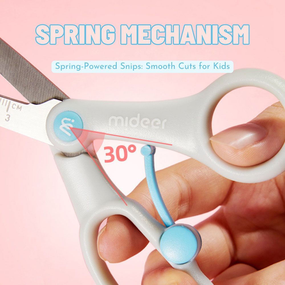 Mideer - Kids Safety Scissors - Aqua Blue