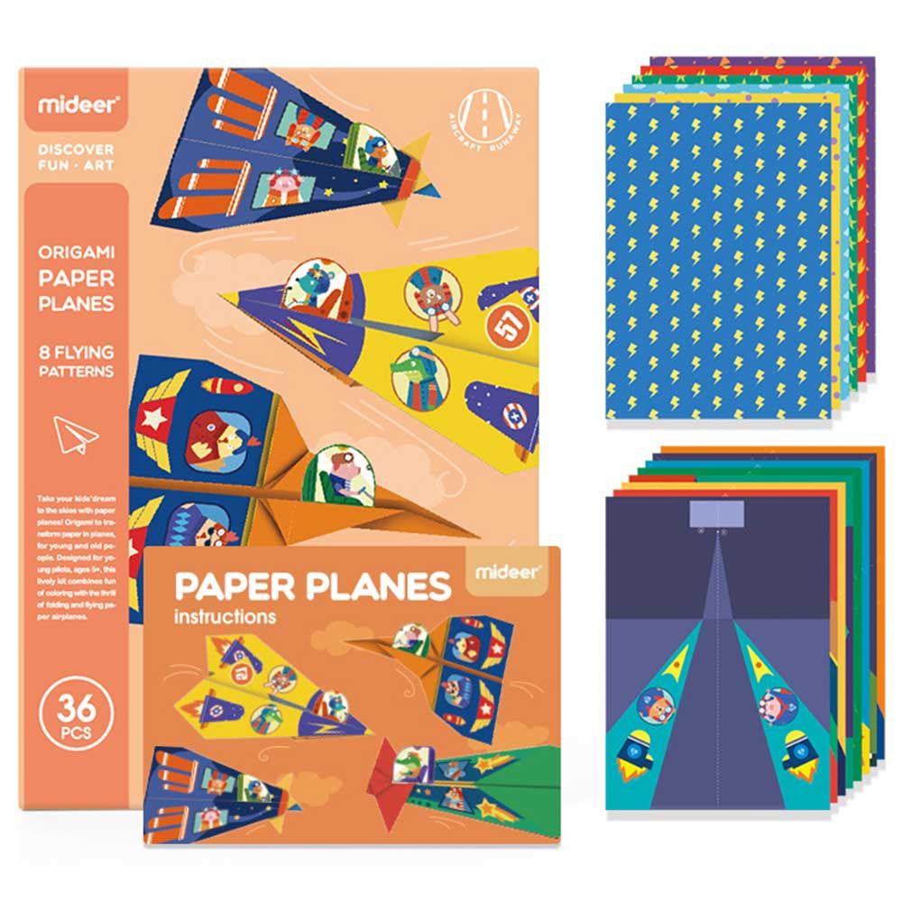 Mideer - Origami Kit Paper Planes 36pcs