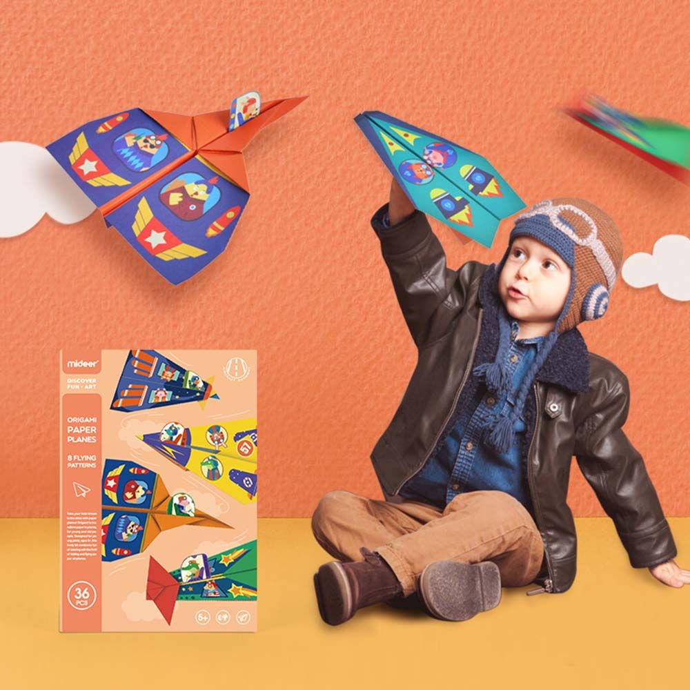 Mideer - Origami Kit Paper Planes 36pcs