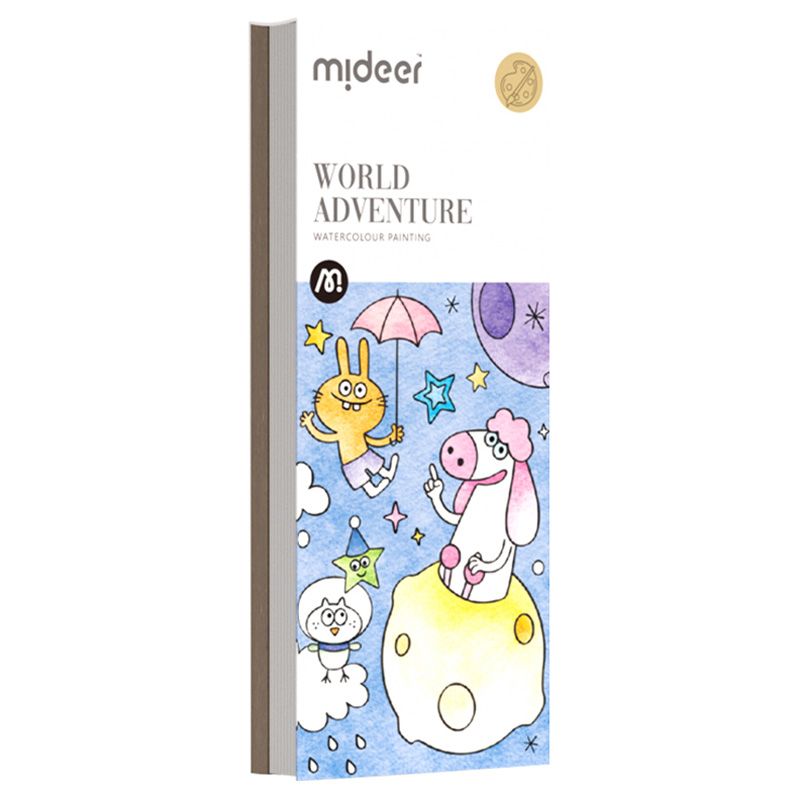 Mideer - Paint With Water Booklet - World Adventure