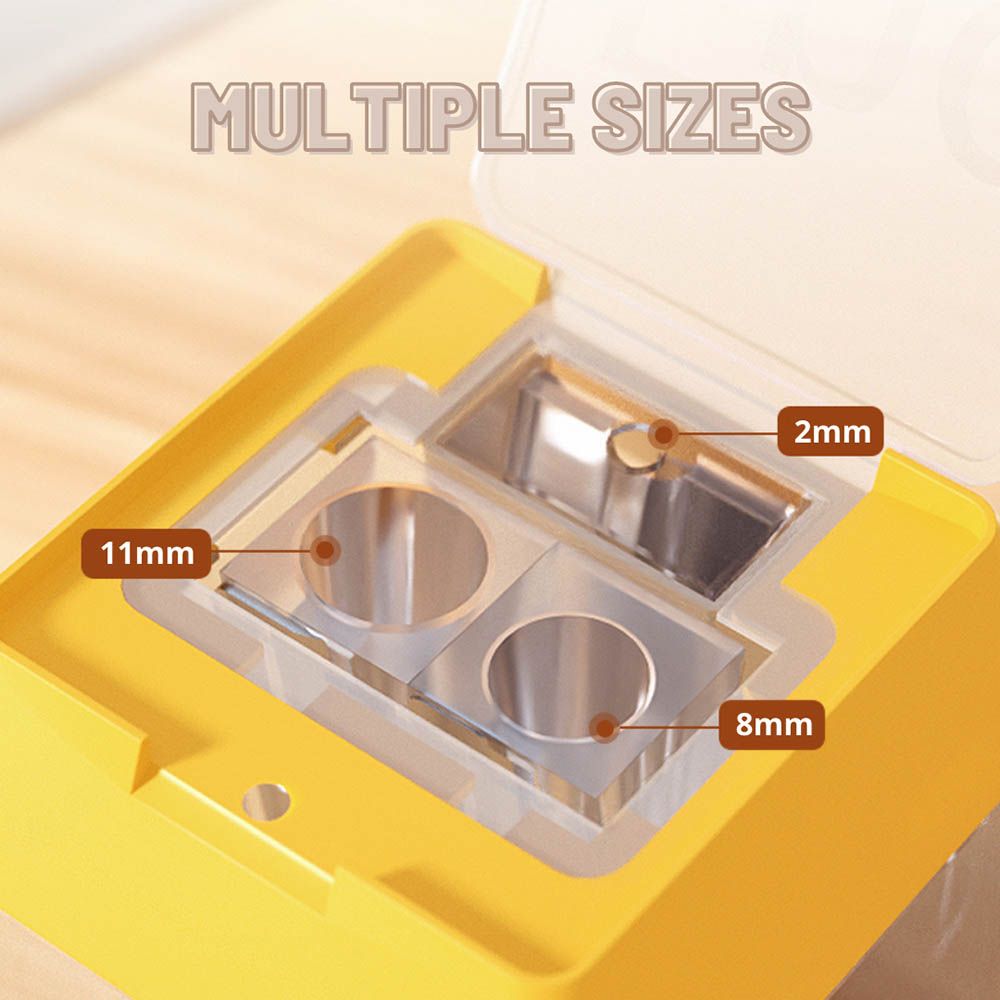 Mideer - 3-Hole Sharpener w/ Tub - White