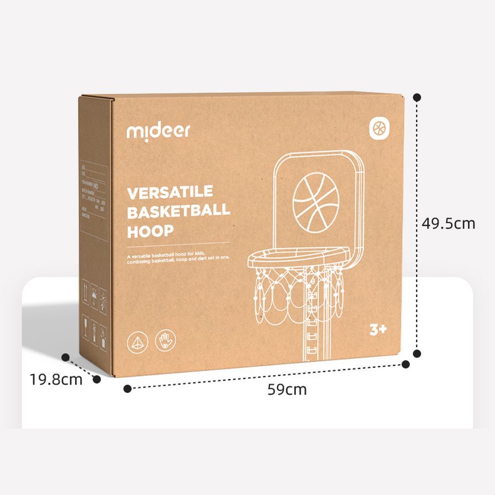 Mideer - 3-in-1 Basketball Hoop