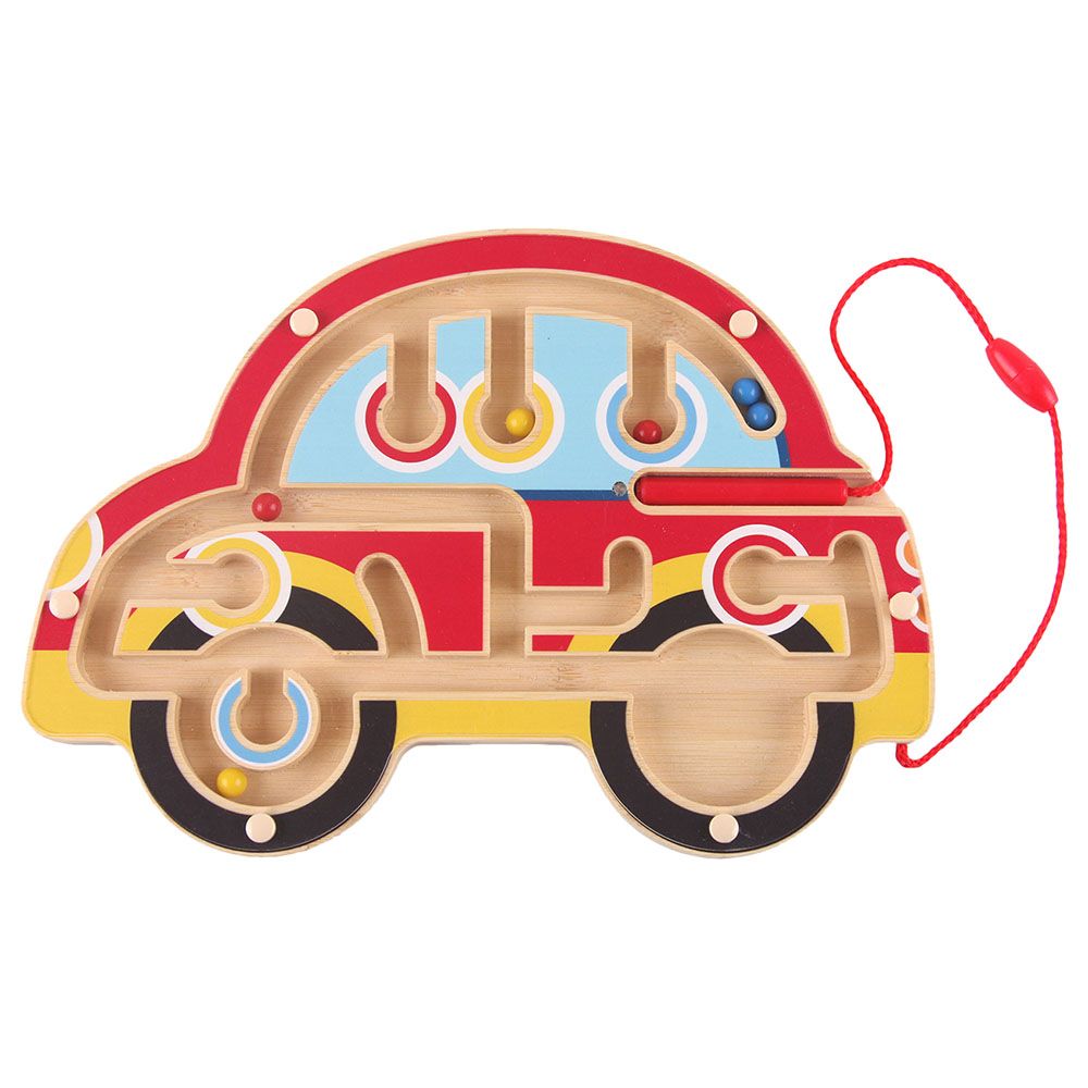 Udeas - Bamboo Magnetic Maze - Car