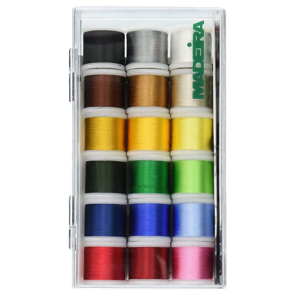 Madeira - 8040 Viscose Rayon 40 Machine Thread Pack Of 18