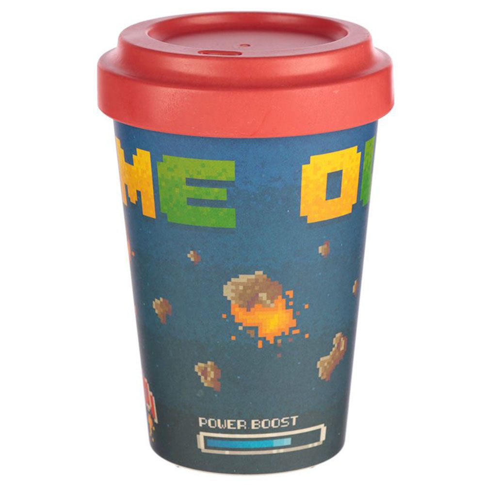 Puckator - Bambootique Game Over Design Travel Mug - Blue