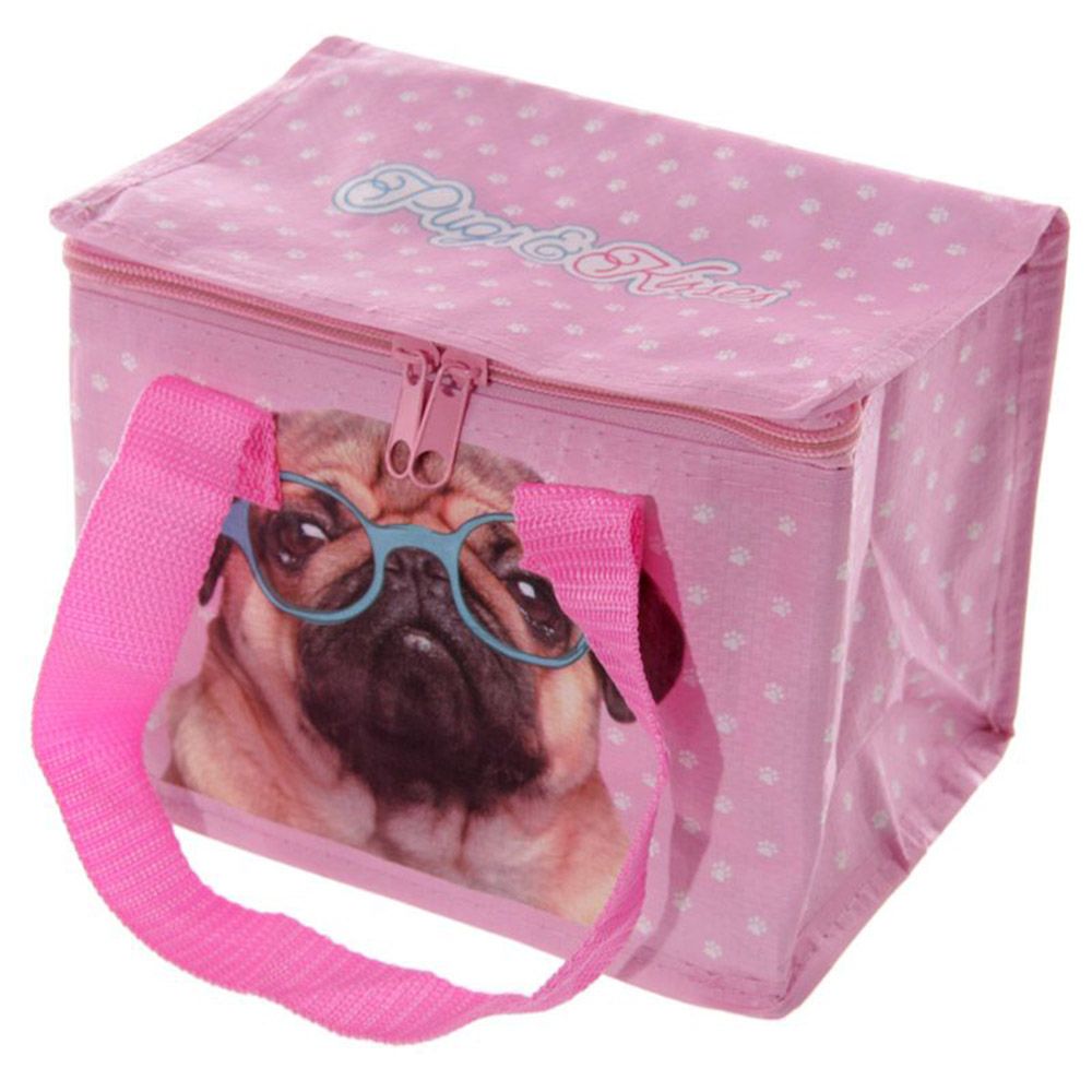 Puckator - Pink Pug Lunch Box Cool Bag - Pink