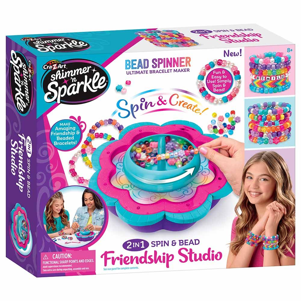 SHIMMER 'N SPARKLE - 2-in-1 Spin & Bead Ultimate Bracelet Maker