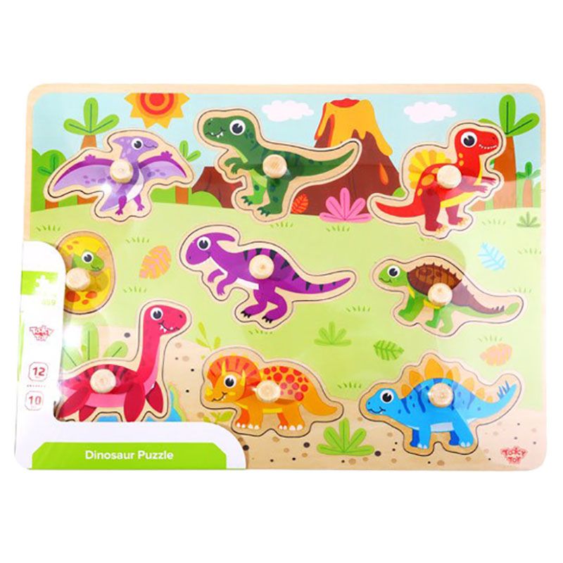 Tooky Toy - Wooden Dinosaur Puzzle