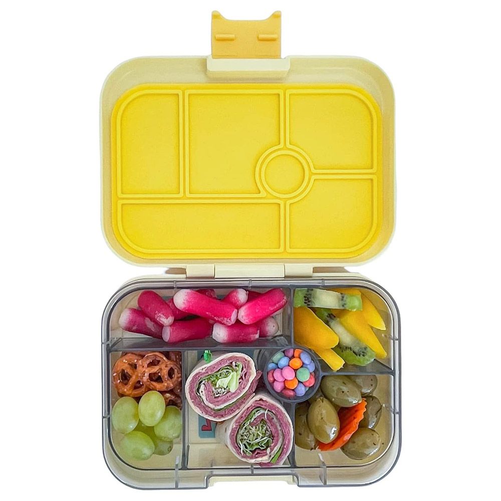 Yumbox - 6 Compartment Original Snack Box - Sunburst Yellow