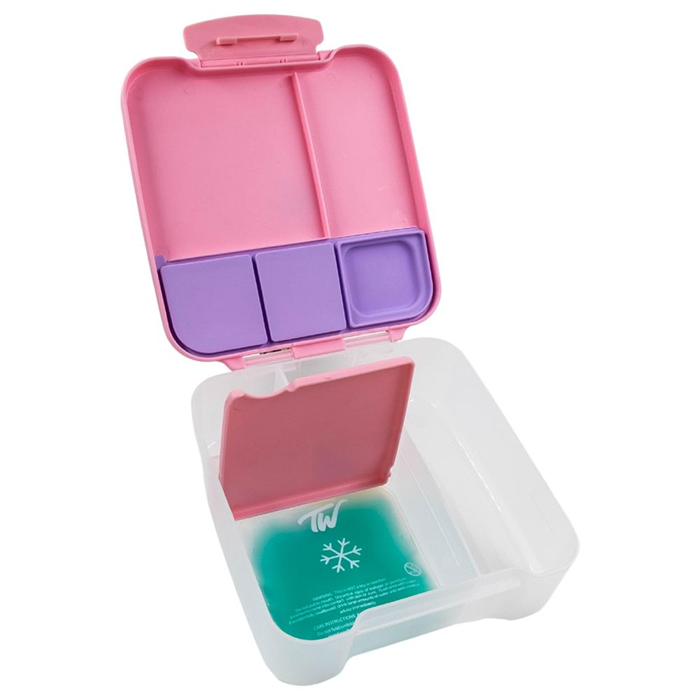 Tiny Wheel - 5 Compartment Lunch Box - Pink 