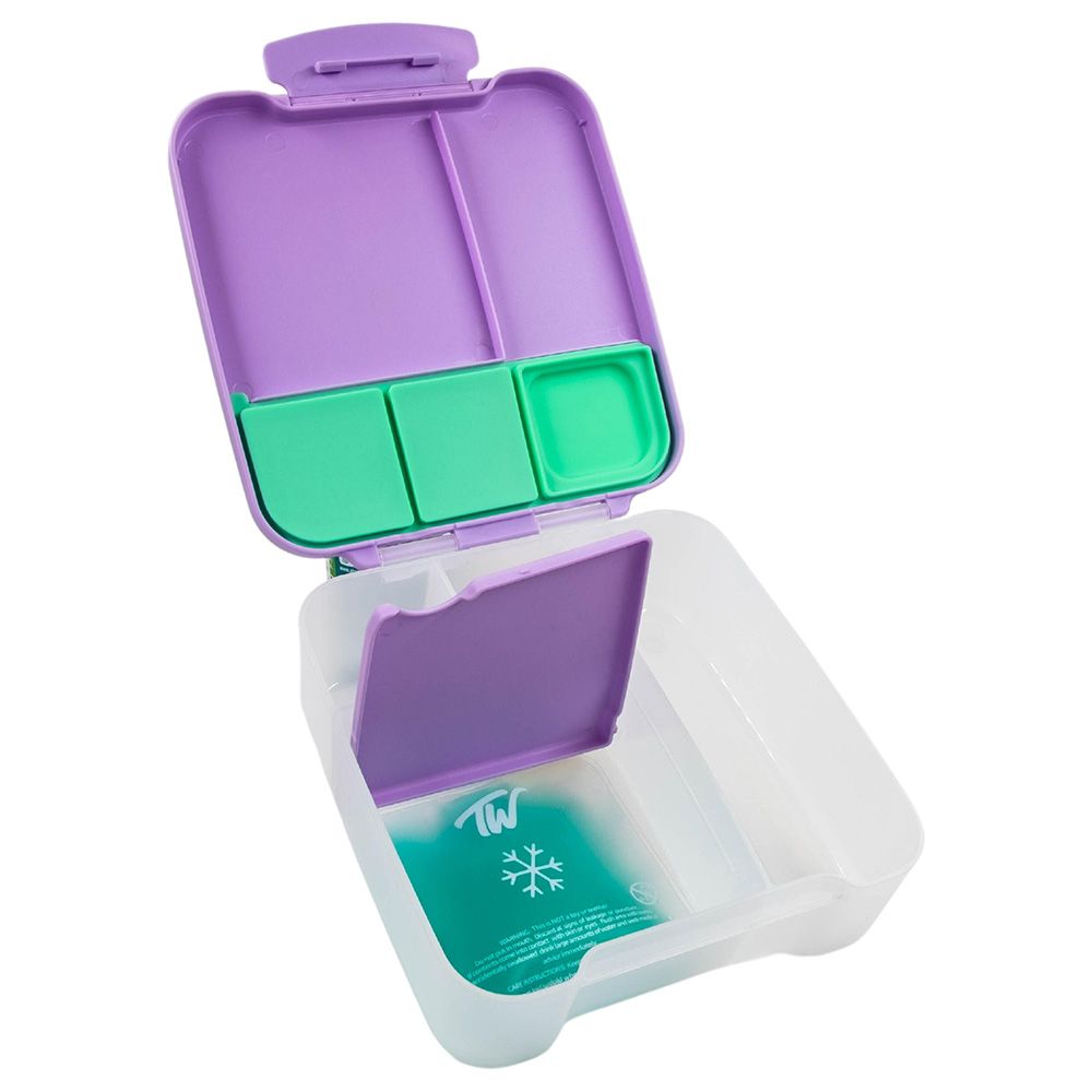 Tiny Wheel - 5 Compartment Lunch Box - Purple