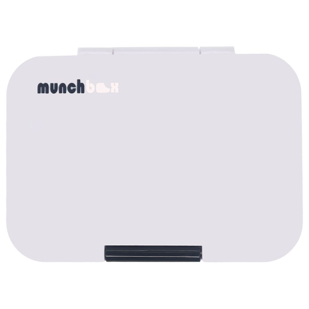 Munchbox - 3 Compartment Munchi Snack Box - White Pearl